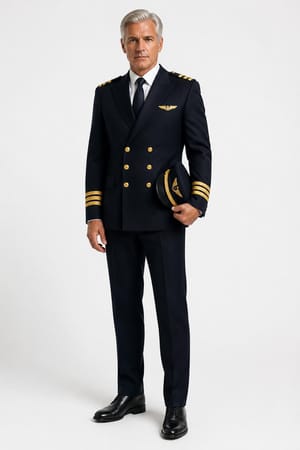 Captain Ivo Rusk, a cast photo from The Last Line