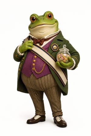 Mayor Percival Puddles, a cast photo from The Great Bramble Hollow Pie Caper