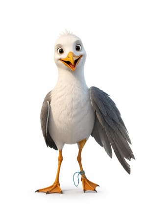 Gull, a cast photo from Pip and the Last Light