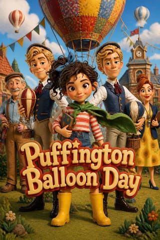 Puffington Balloon Day: kids' comedy, claymation style