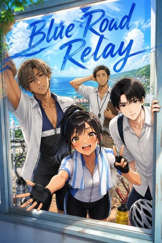 Blue Road Relay: teen comedy, anime style
