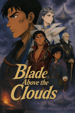 Blade Above the Clouds: epic fantasy, anime 80s style