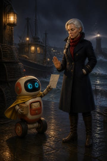 Scene 1 of Pip and the Last Light episode 1, 3D animated style