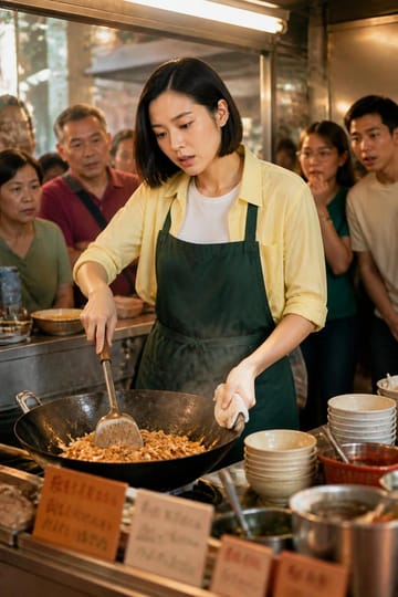 Scene 1 of Wok This Way episode 1, TV drama style